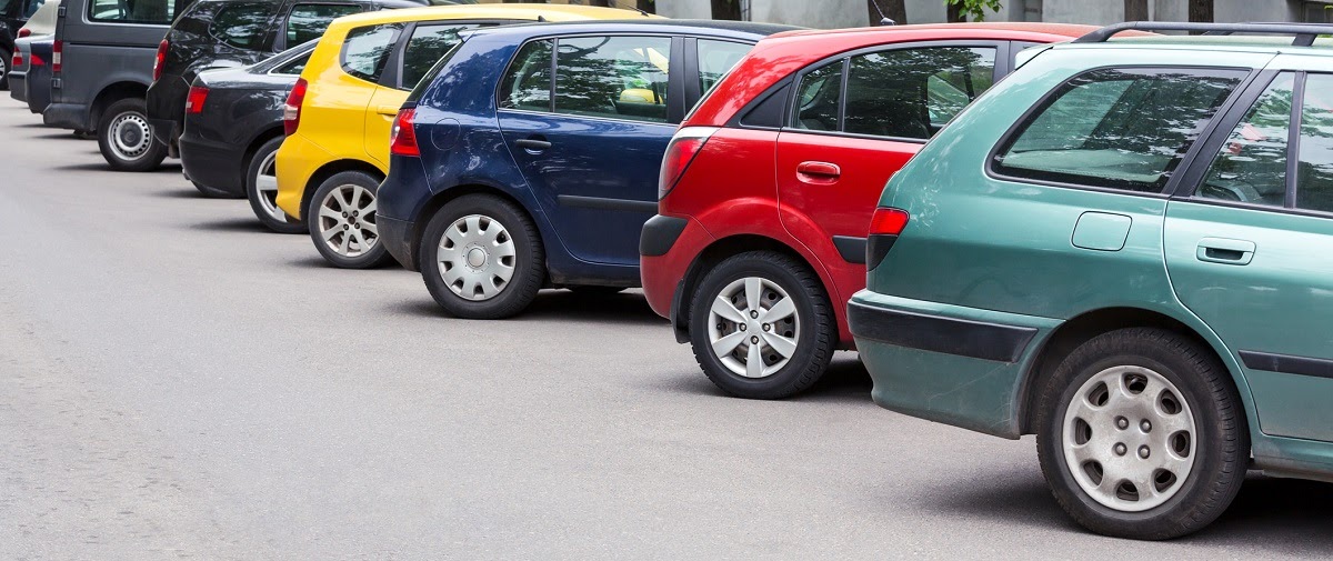 Parking lot of cars