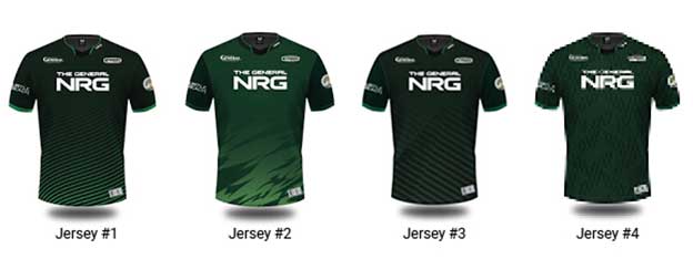 The General NRG Rocket League team’s Season XI Jersey - Pic of jerseys for fan voting