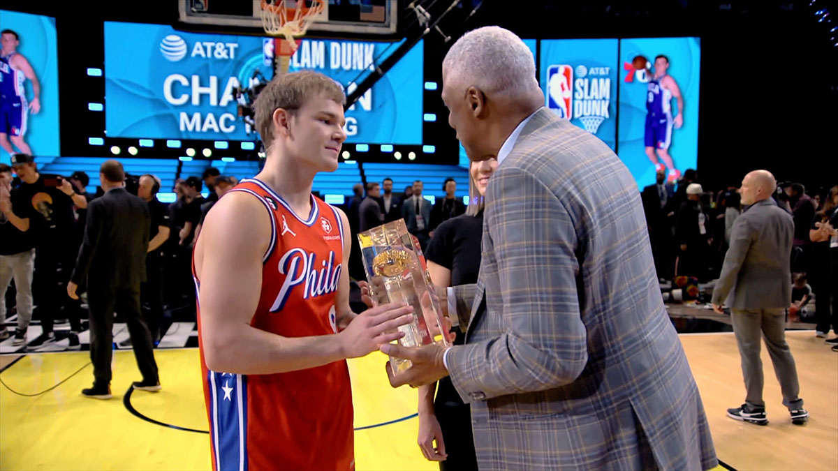 Mac McClung winning the NBA Dunk Contest in The Break Season One