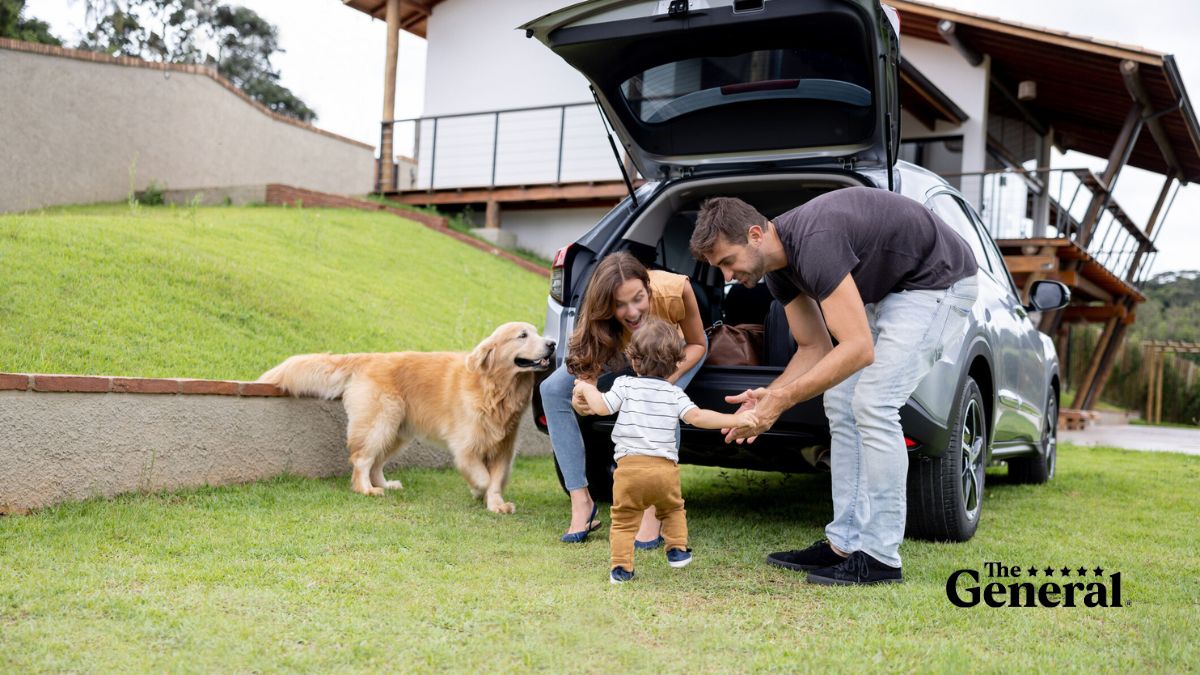 Happy family spending time together on a road trip with peace of mind Umbrella Insurance