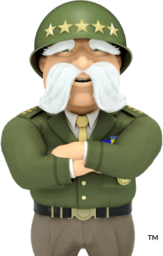 The General crossing his arms