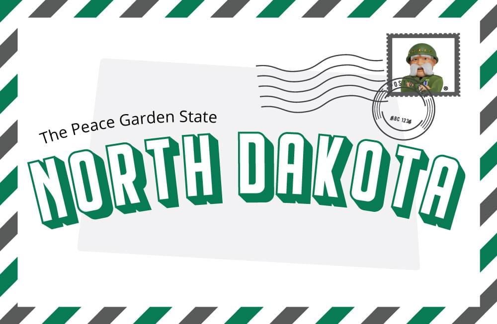 Piece of mail from North Dakota because The General offers affordable car insurance in North Dakota.