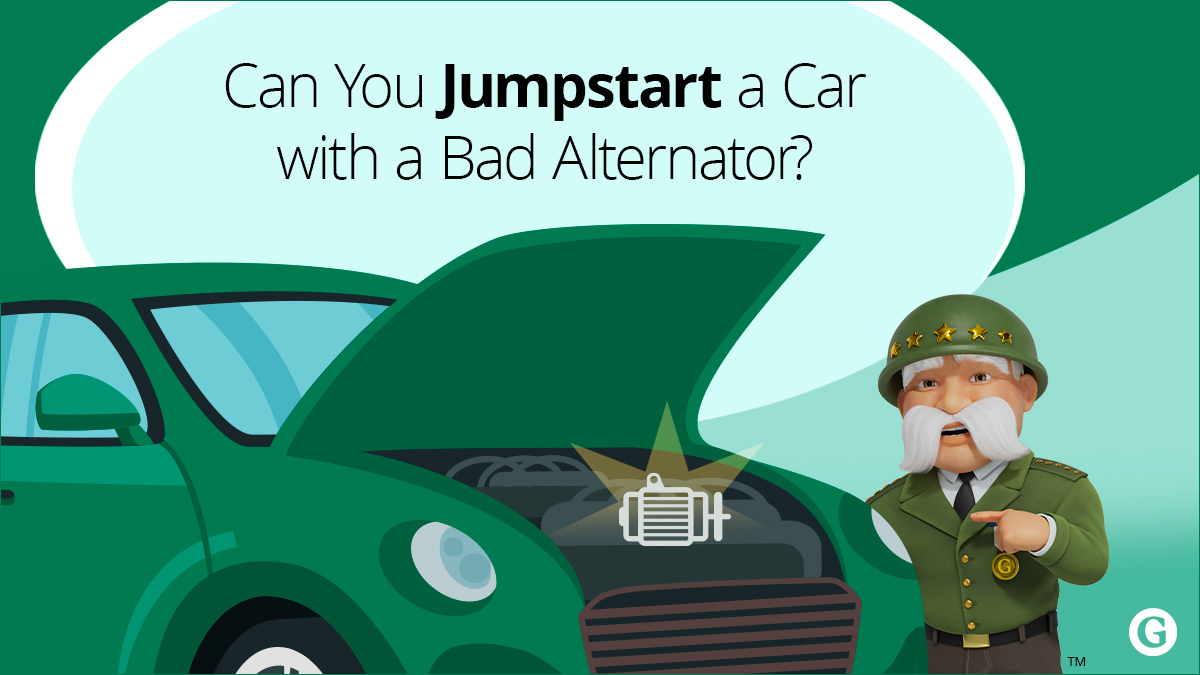 Can you jumpstart a car with a bad alternator?