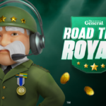 The General Insurance character promoting Road Test Royale Fortnite map